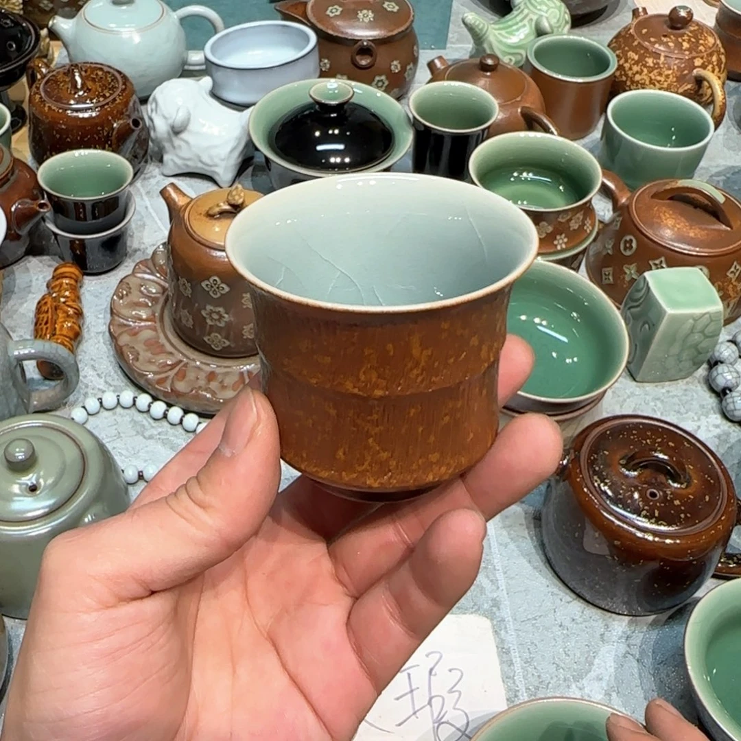 小金茶具青瓷茶器