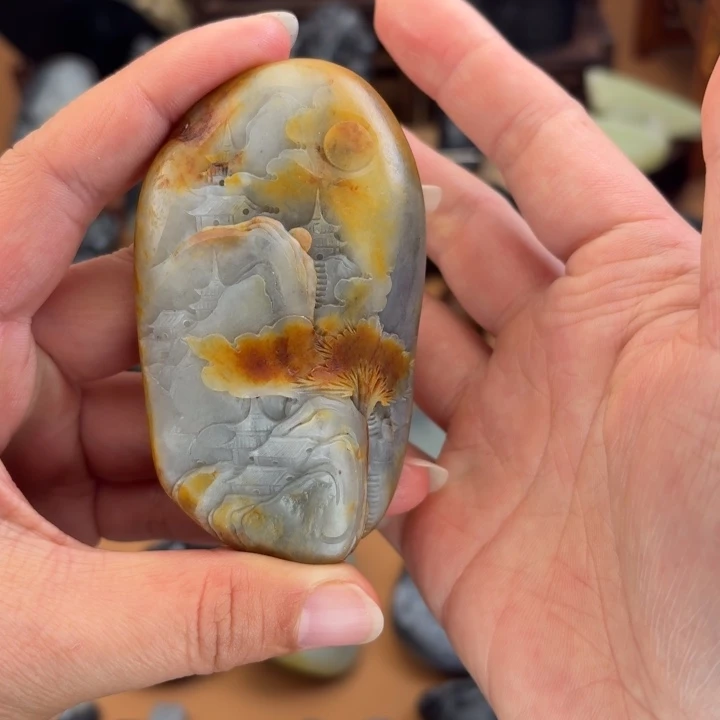 和田玉未镶嵌颈饰