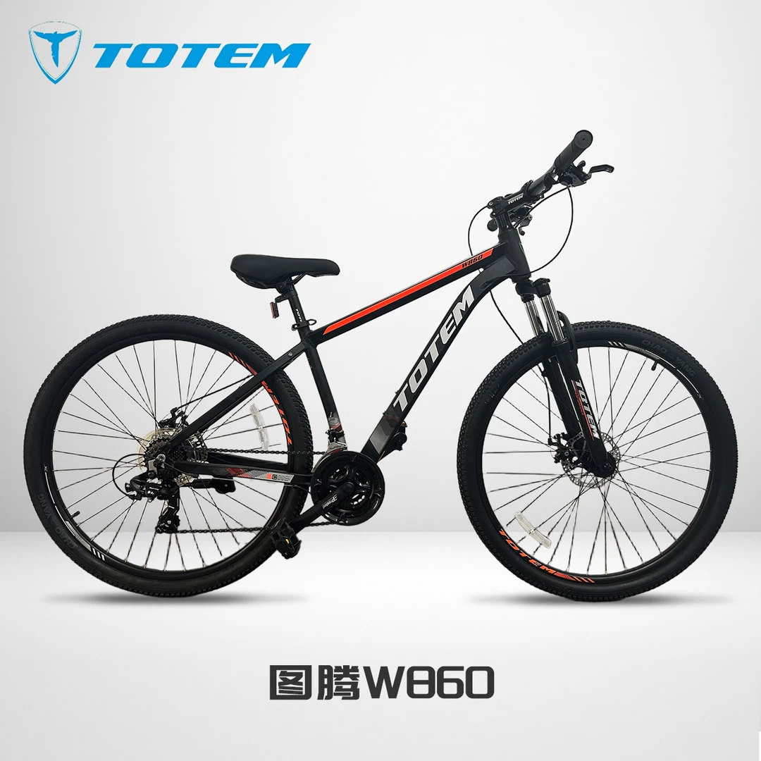TOTEM/图腾W860越野山地车禧玛诺24速铝合金车架机械碟刹