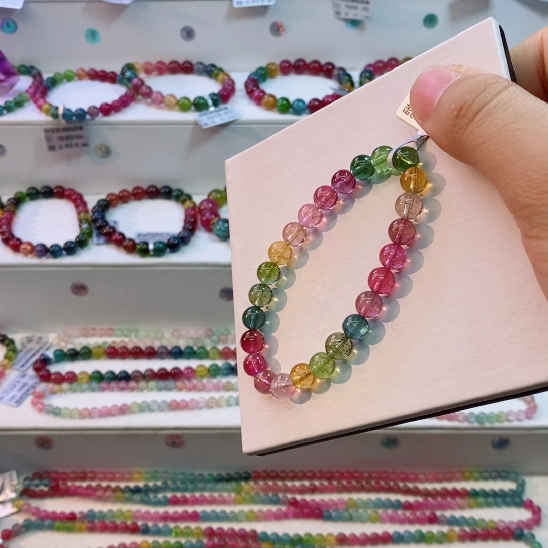 碧玺未镶嵌手串多样性发一条