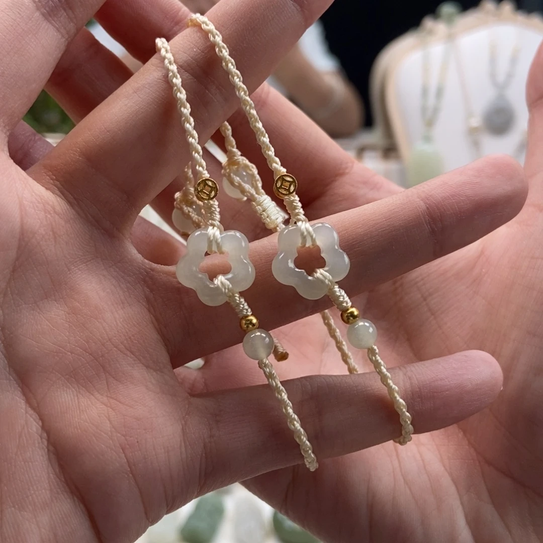 和田玉未镶嵌手绳多样性发其一件