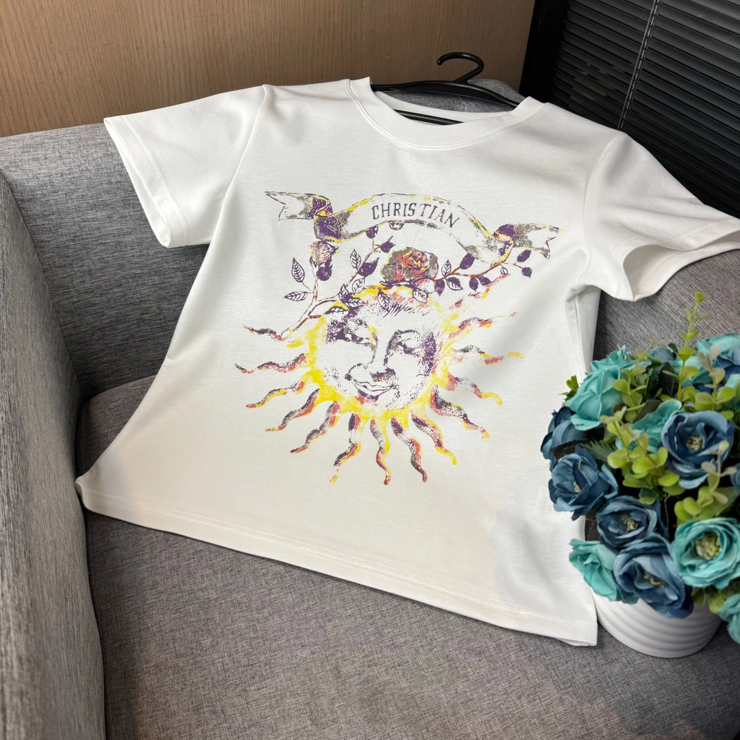 新款百搭轻奢短袖上衣女JZ1246
