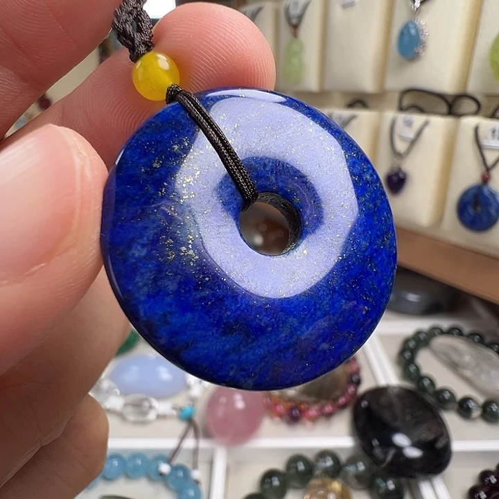 青金石未镶嵌颈饰平安扣30.48mm