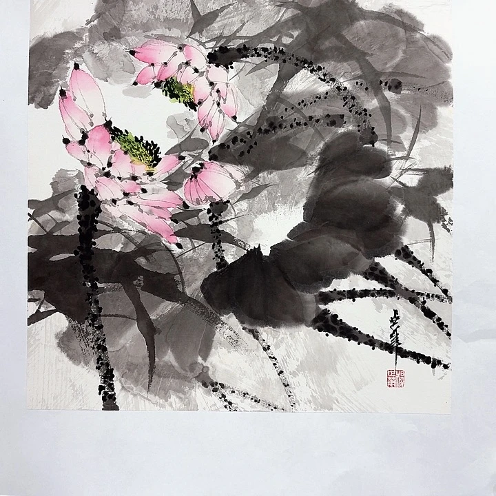 国画亲笔手绘放心去藏