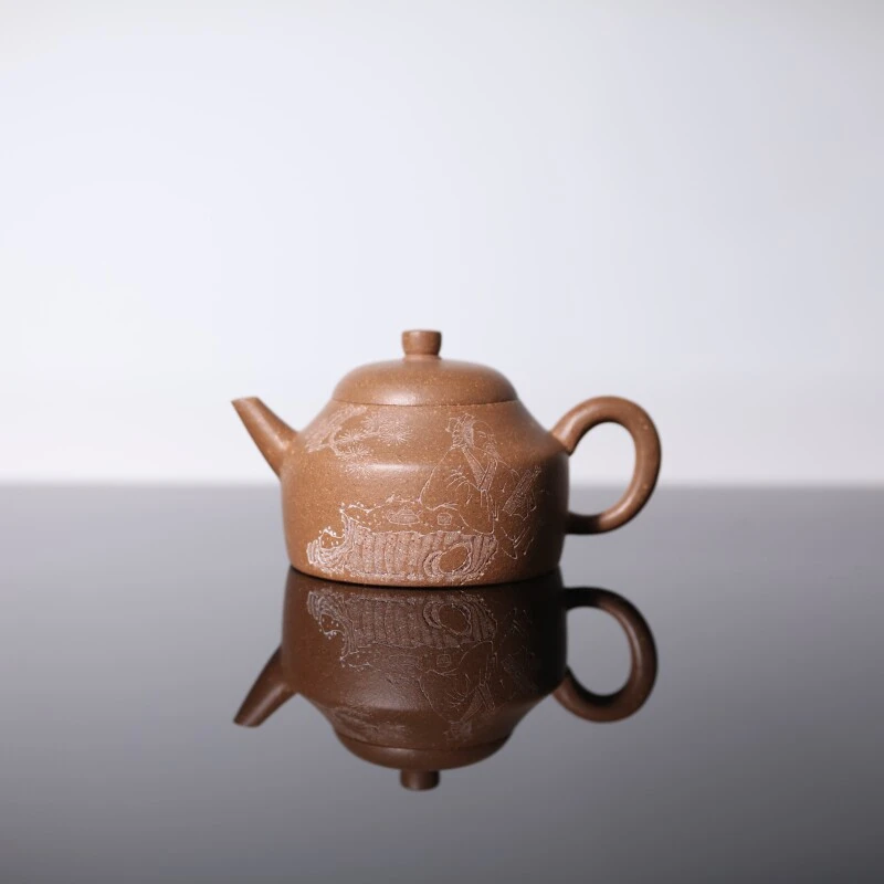 【前墅龙窑丨明德惟馨】陈强·范家 段泥 约150cc 紫砂壶