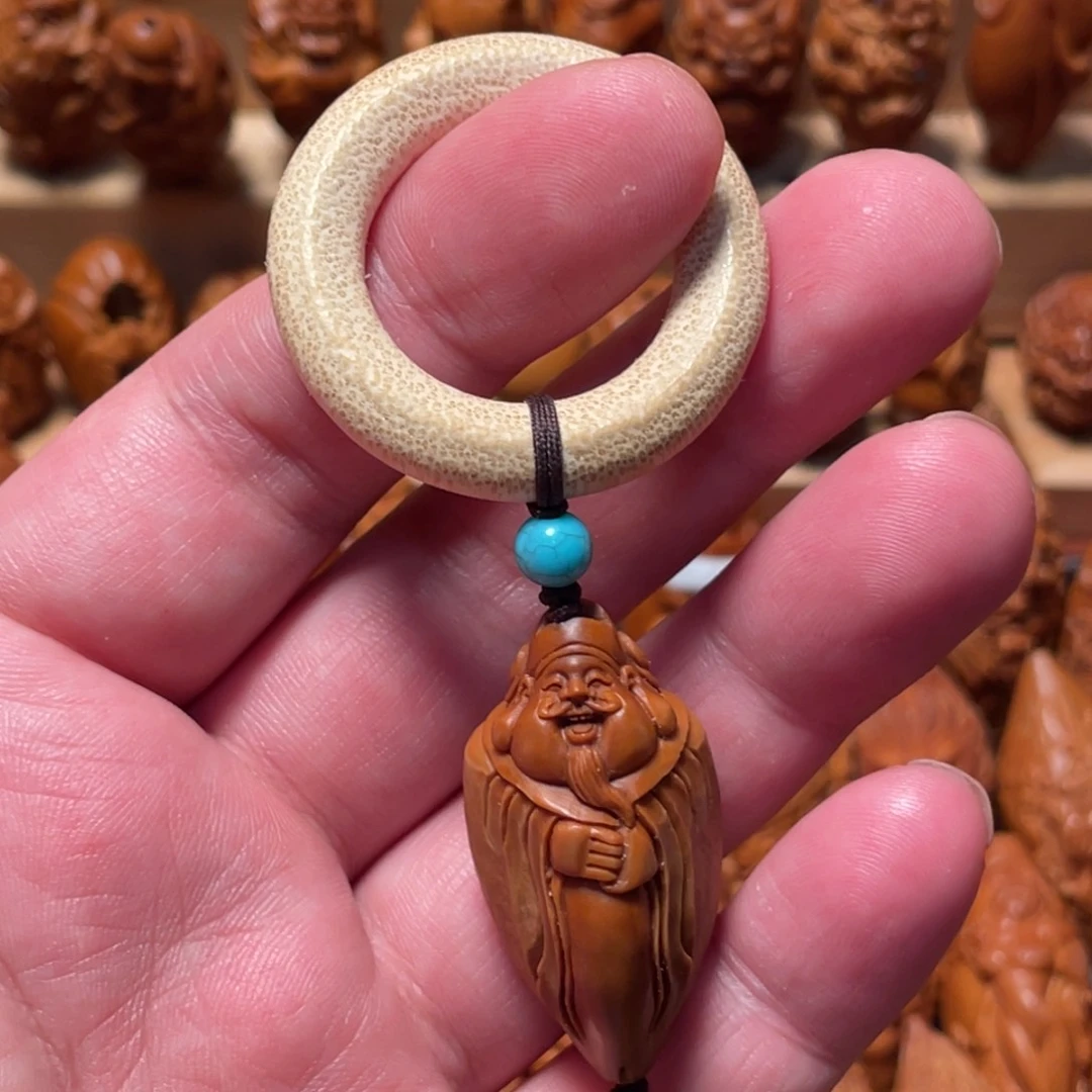 橄榄核手串/手链包衣财神
