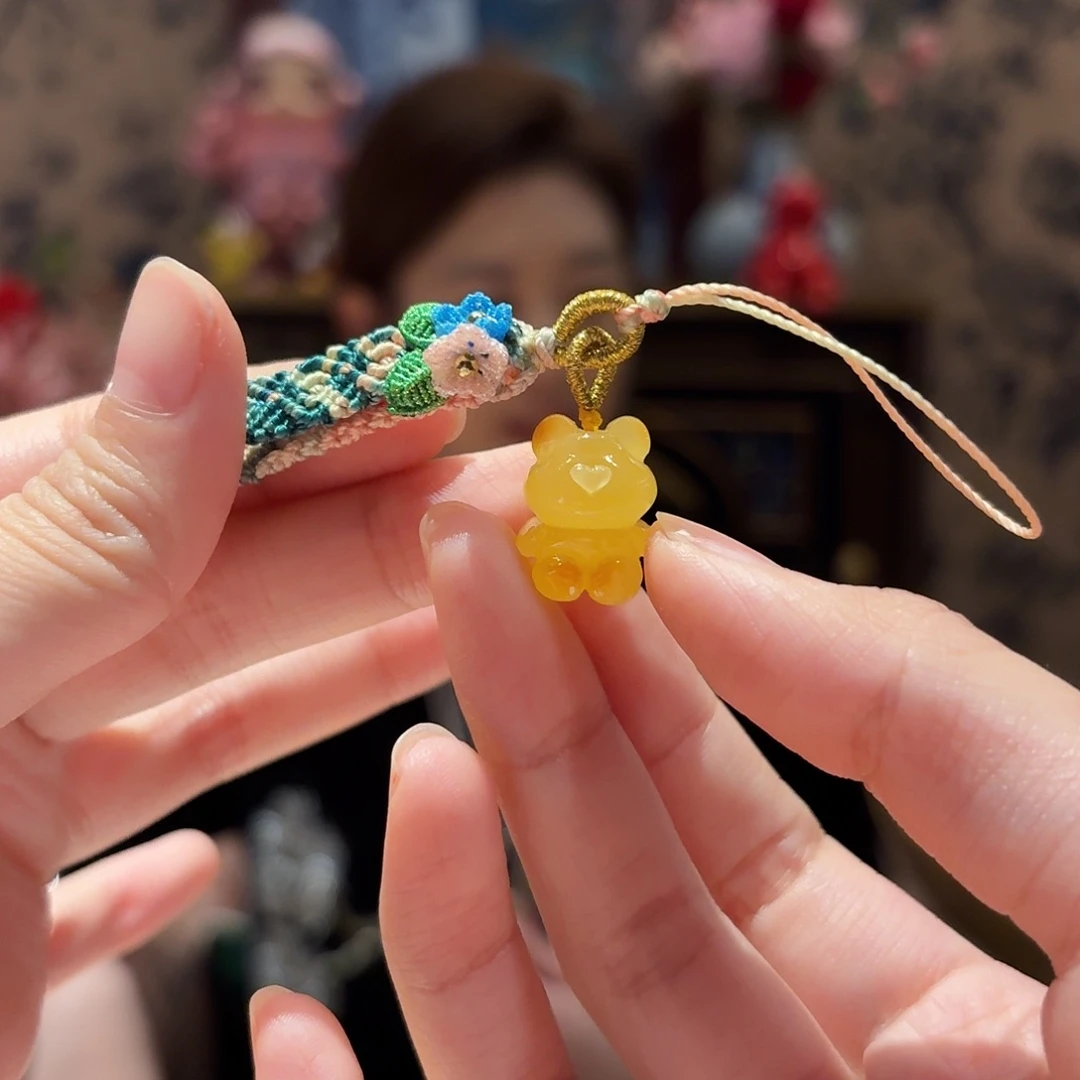 蜜蜡颈饰未镶嵌挂件