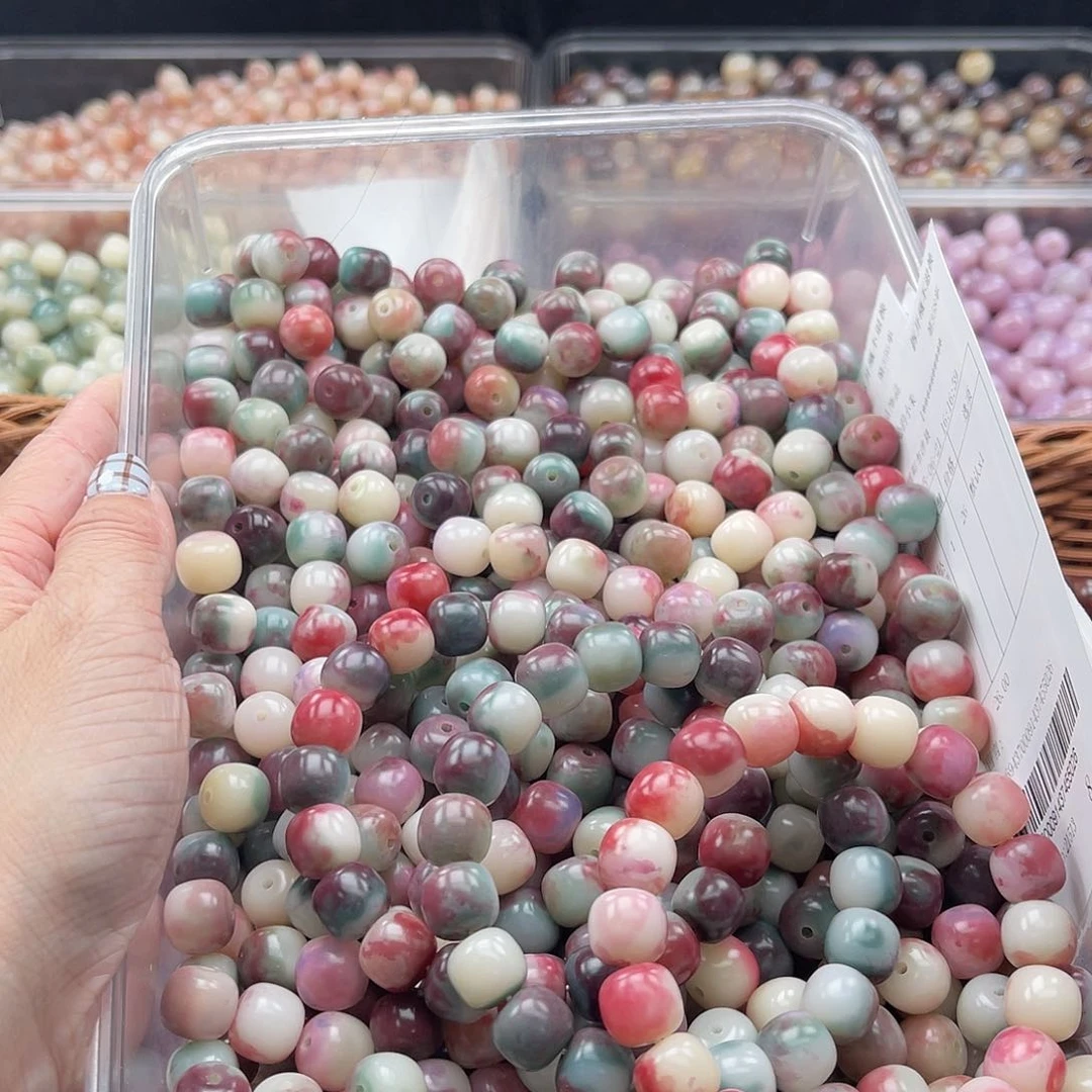 白玉菩提吊坠Wc/12mm/55颗花皮