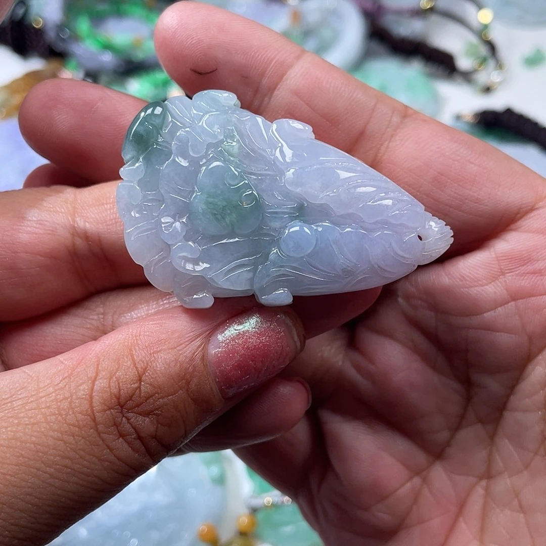 颈饰未镶嵌翡翠翡玉缘翡翠