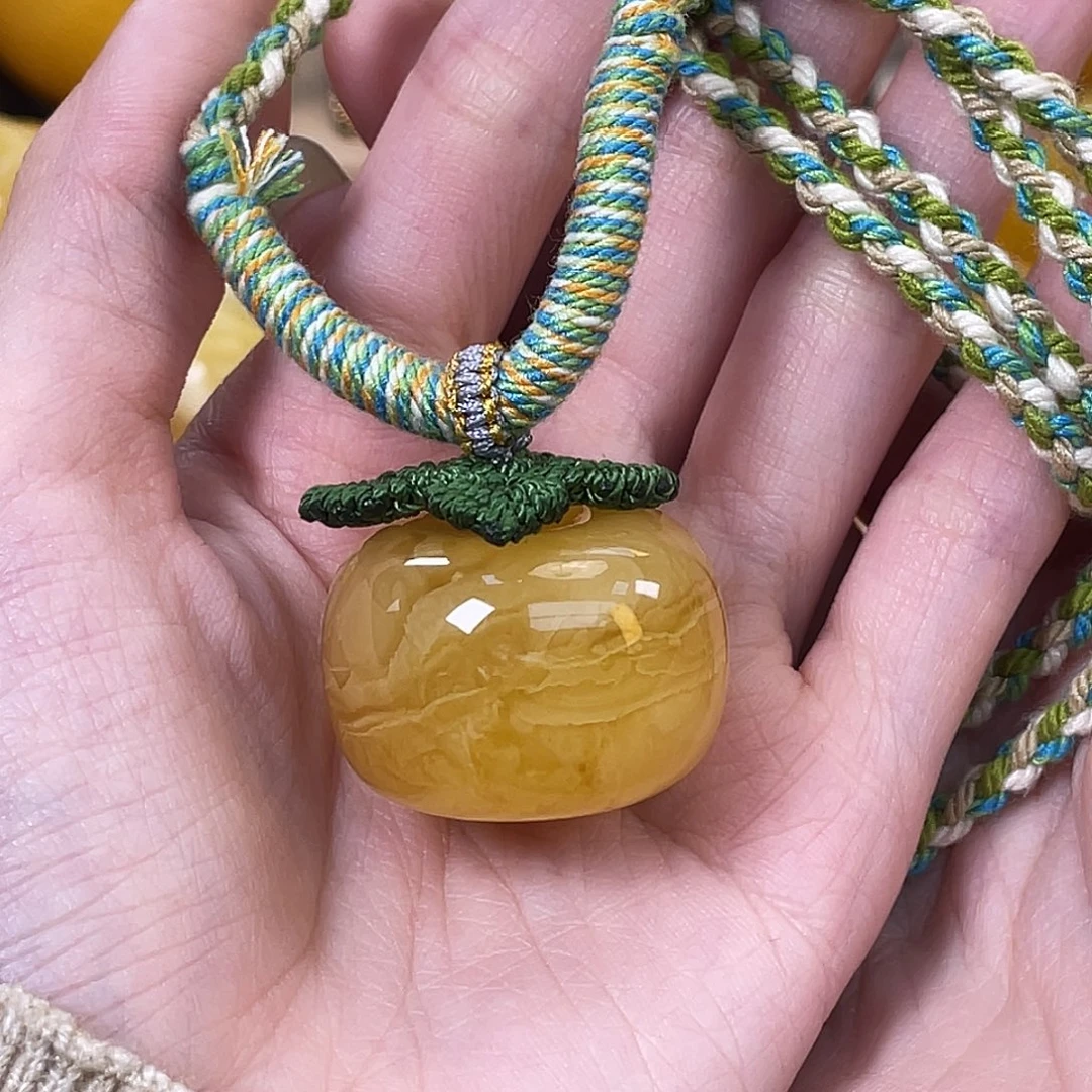 琥珀未镶嵌裸石琥珀蜜蜡J