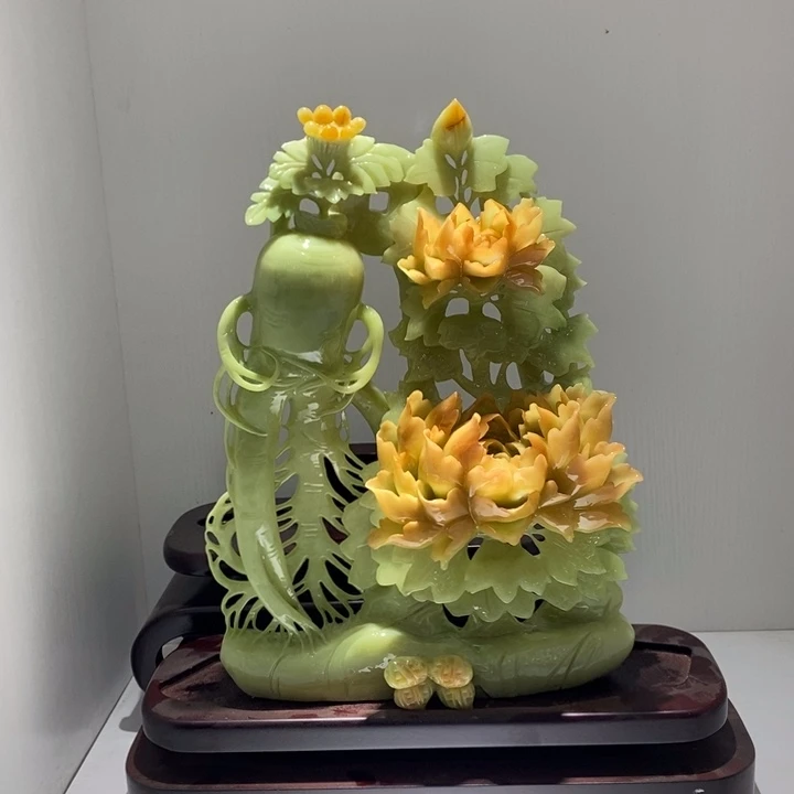 未镶嵌蛇纹石玉（覆膜）珠宝奇石