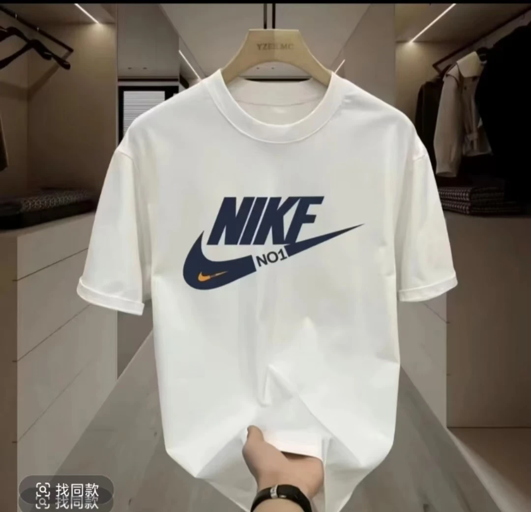 重磅新疆长绒棉短袖圆领云柔水光T打底衫 男女T--23