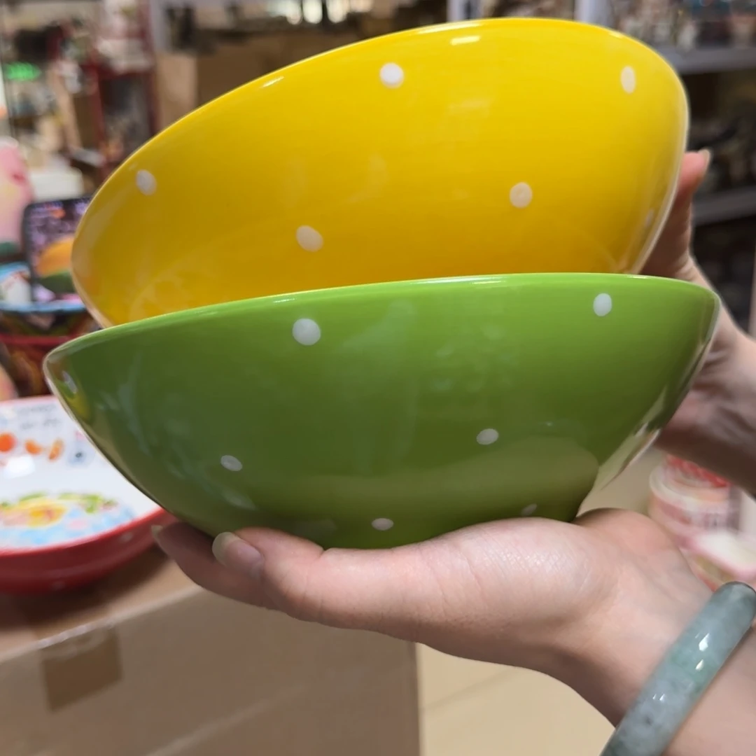 陶瓷荷兰太太8英寸面碗两只看图