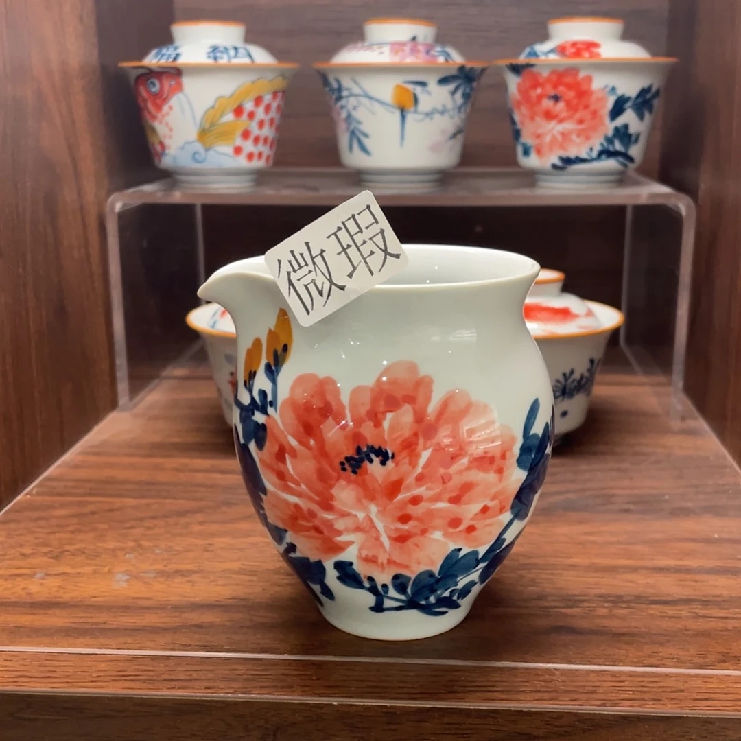 微瑕釉下彩纯手绘