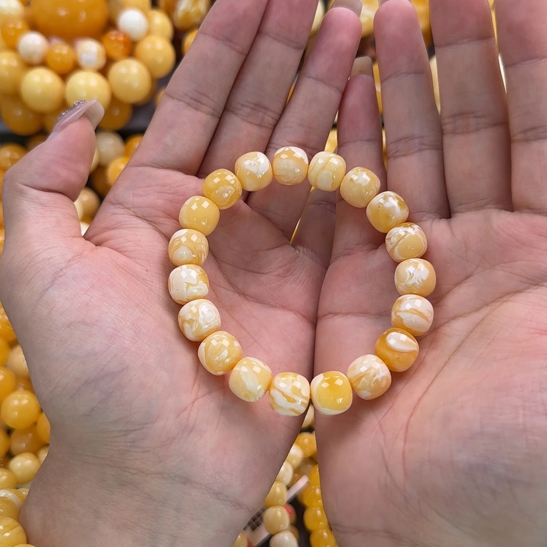 蜜蜡未镶嵌珠宝奇石同料12mm