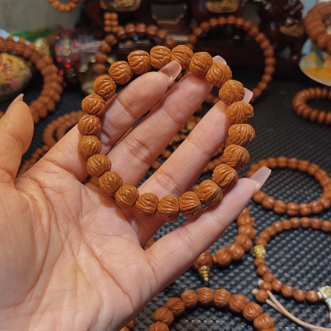 桃核手串12野生小飞龙单圈