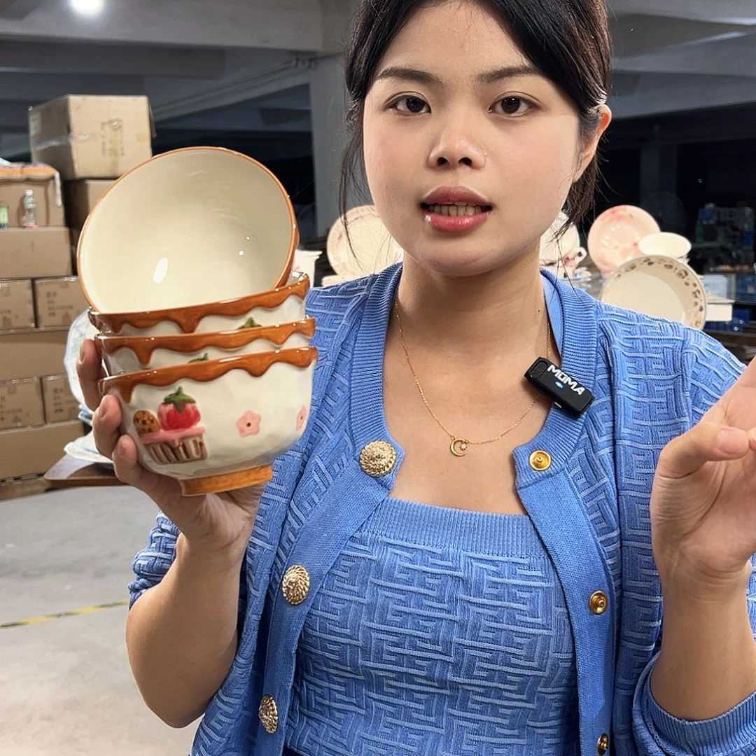 潮州微瑕陶瓷餐具5寸