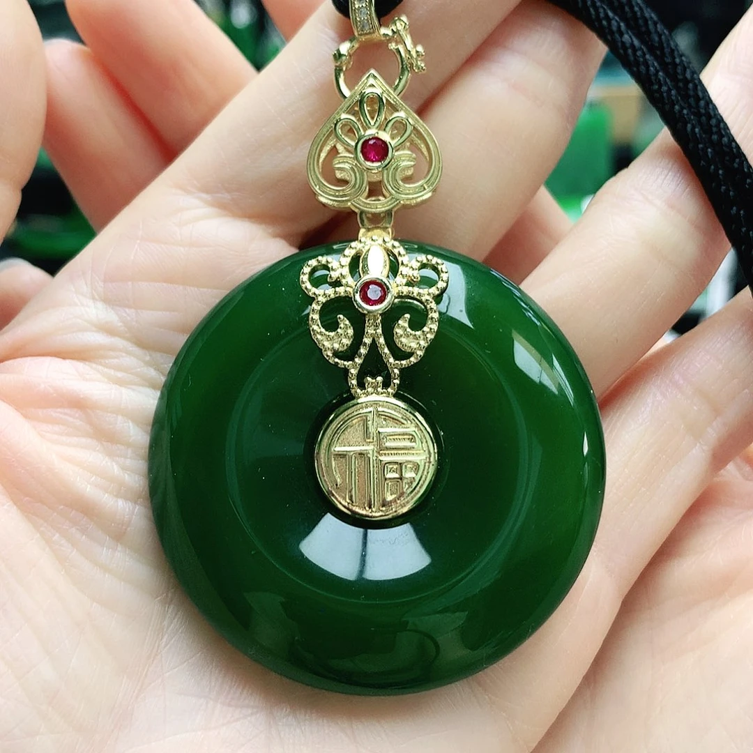 玛瑙/玉髓合金吊坠