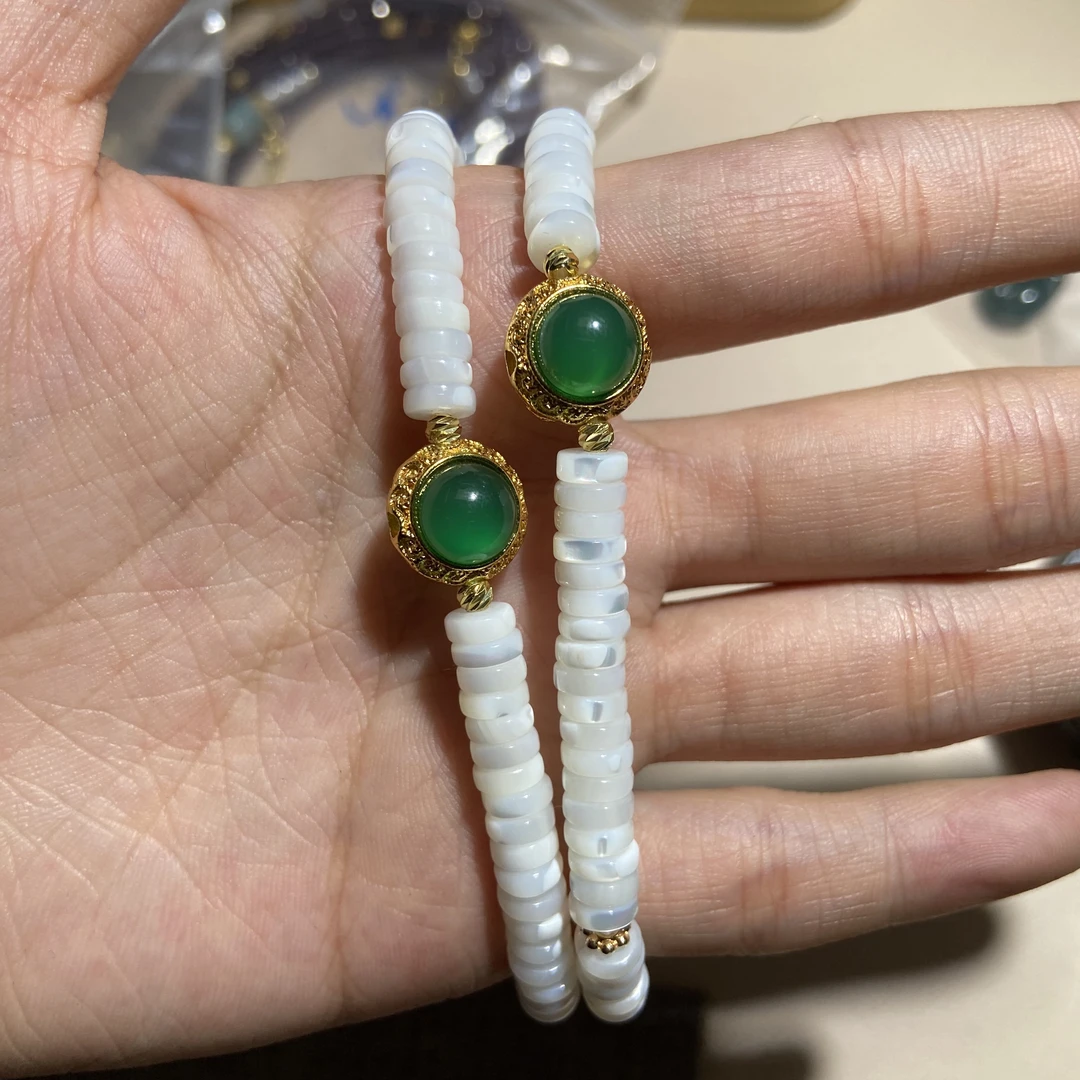 合金贝壳手链 卡6mm手串  多样性发其一【BK0001】