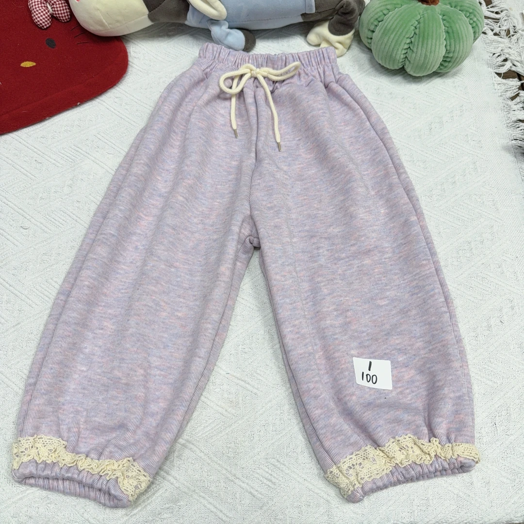 女童秋冬加绒加厚长裤518