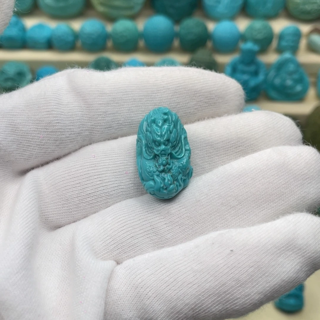 绿松石未镶嵌颈饰卡13.3-20.8-10