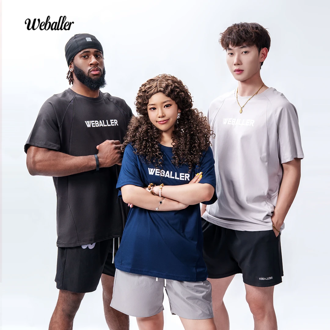 WEBALLER 美式短袖投篮服重组透气速干训练篮球清凉夏季运动