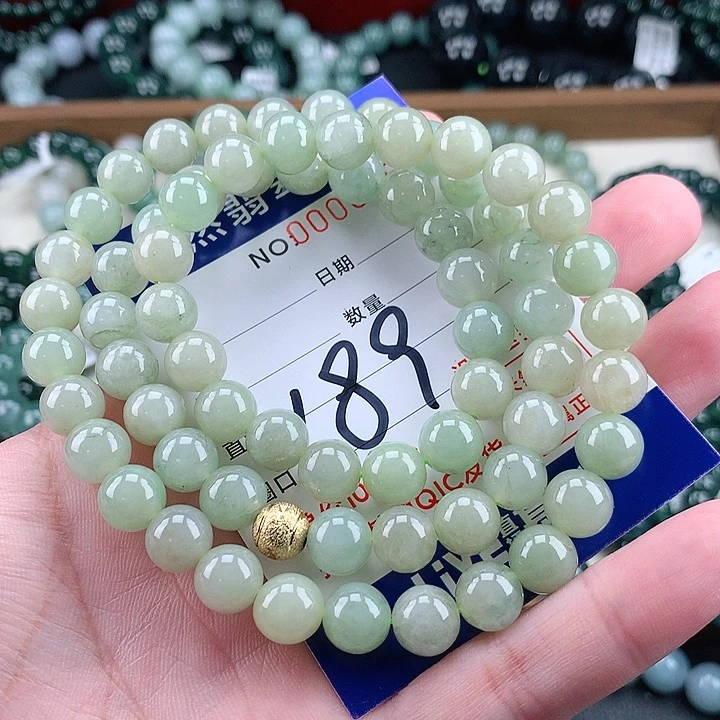 翡翠未镶嵌毛衣链