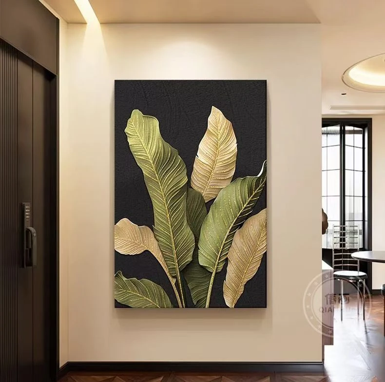 【家业兴旺】砂岩材质现代轻奢抽象装饰画玄关餐客厅卧室沙发背景墙