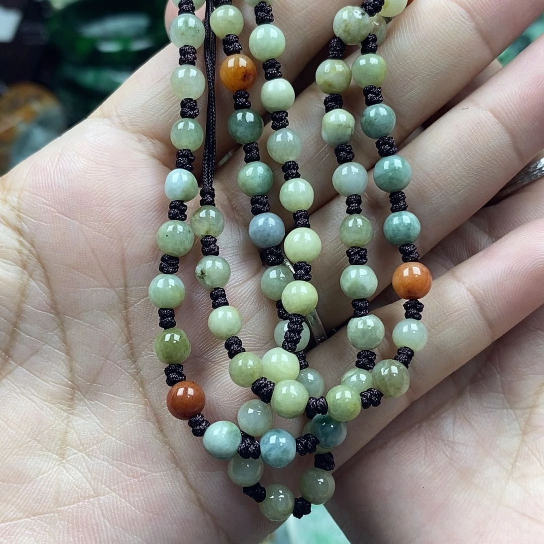 颈饰未镶嵌翡翠长项链