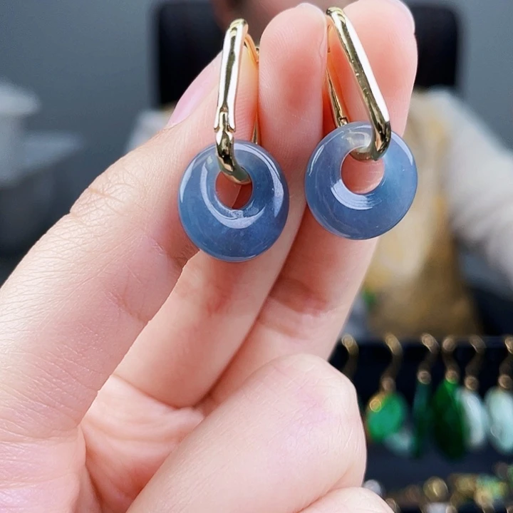 翡翠耳饰未镶嵌饰品