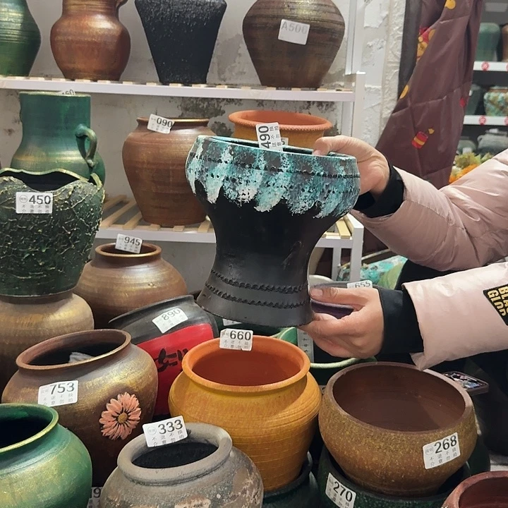 瑕疵彩绘鱼尾490高度20口径18