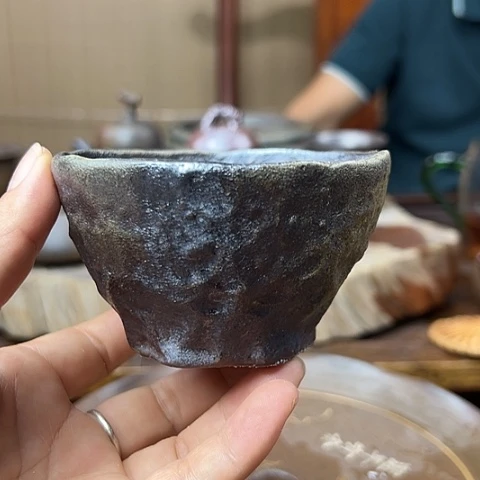 戬谷龙窑柴烧茶杯79