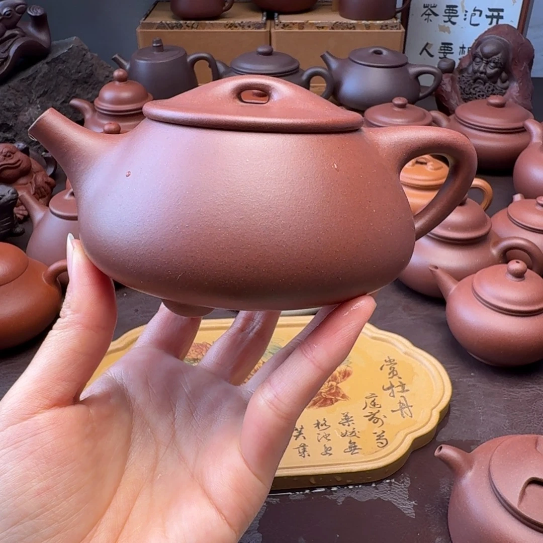 茶壶紫砂特练紫泥  满飘  300