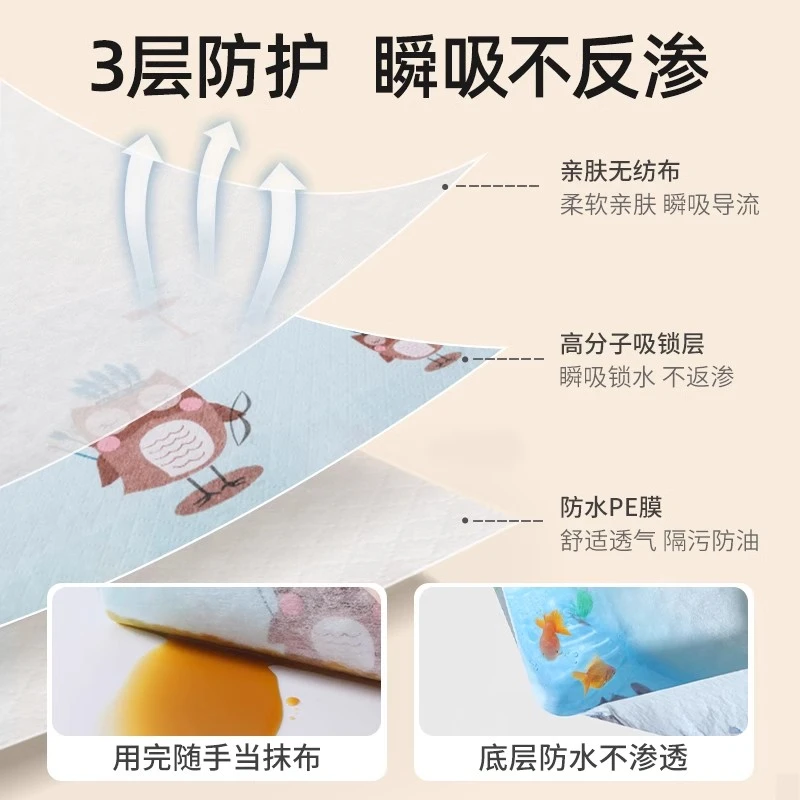 【贝肽斯】一次性婴儿围兜宝宝吃饭防水围嘴儿童防脏喂饭口水巾大号