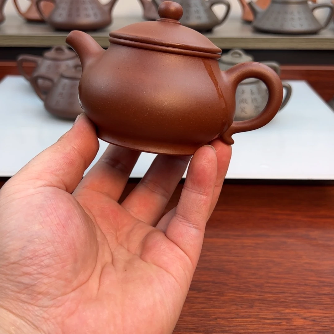 茶壶紫砂潘壶：170cc 紫泥