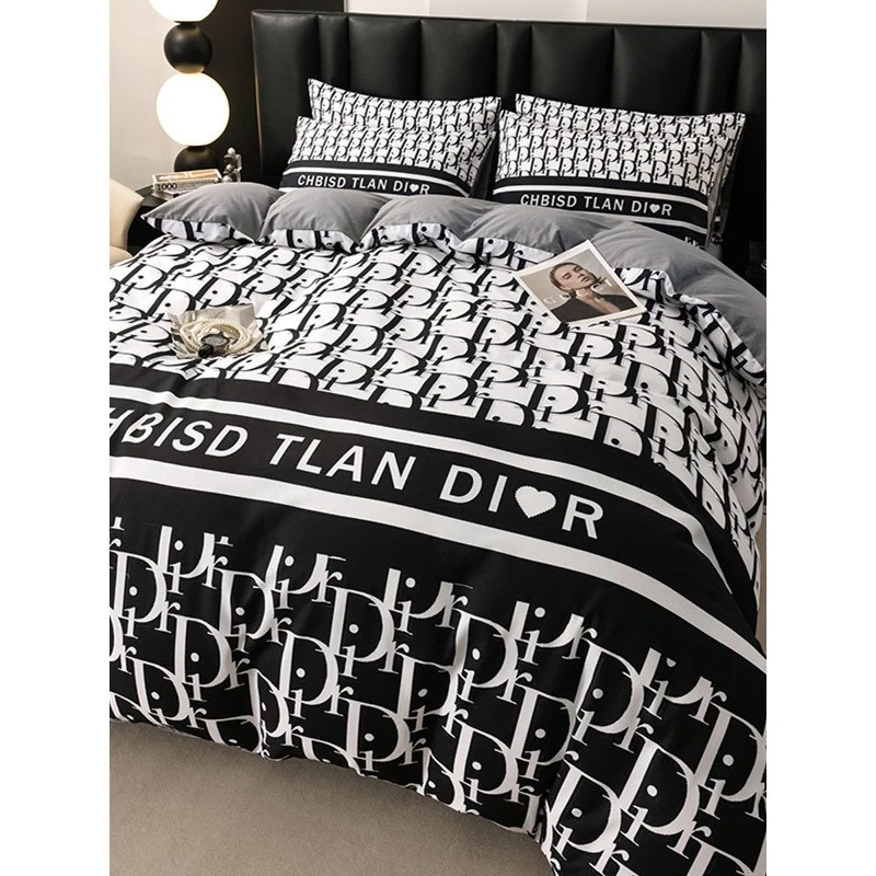 纯棉主卧室大学生1218岁男孩床品四件套轻奢加ins轻奢床磨毛件套