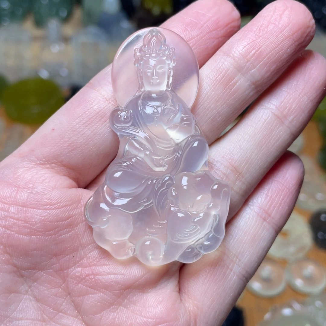 蛇纹石玉吊坠未镶嵌w*