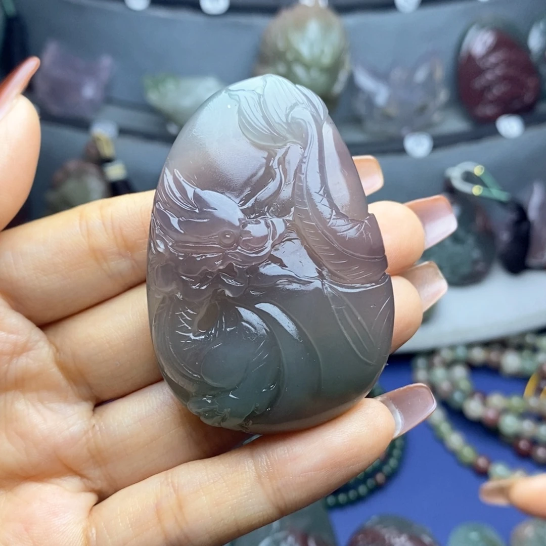 玛瑙/玉髓未镶嵌吊坠(不含链)