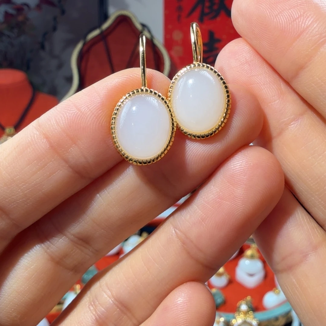 和田玉银S925镶嵌颈饰