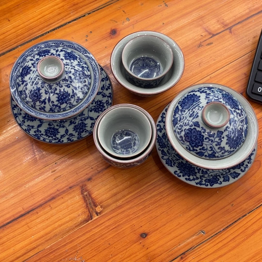 夜***觉七件套茶具套装家用带茶洗