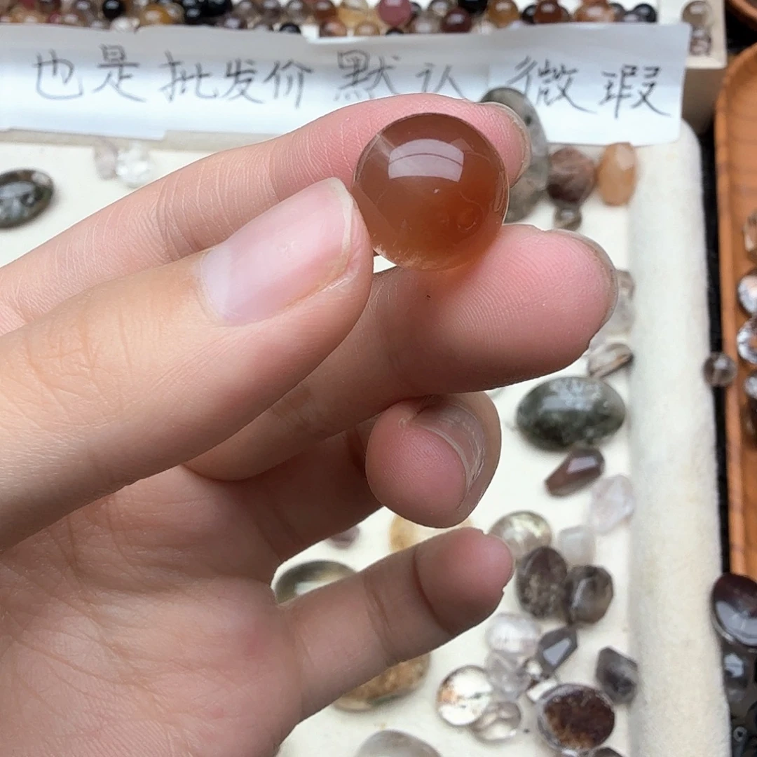 牙***压珠宝半成品水晶未镶嵌