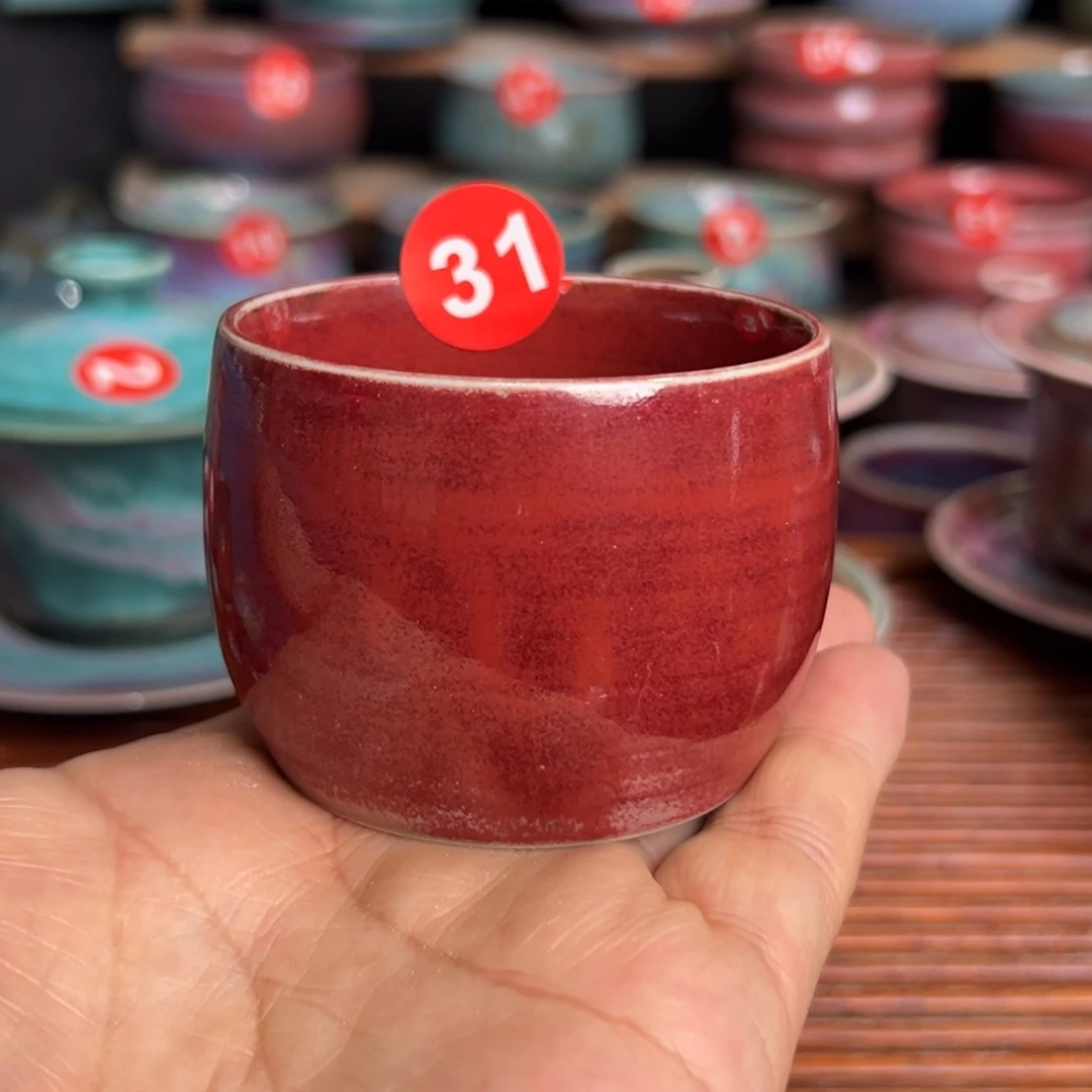 手工制作钧窑茶器