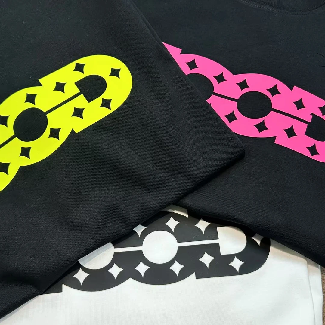 43号链接【彩色GD】重磅潮牌宽松圆领休闲半袖172