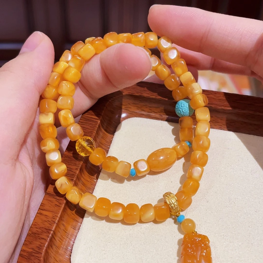 蜜蜡手链未镶嵌手串