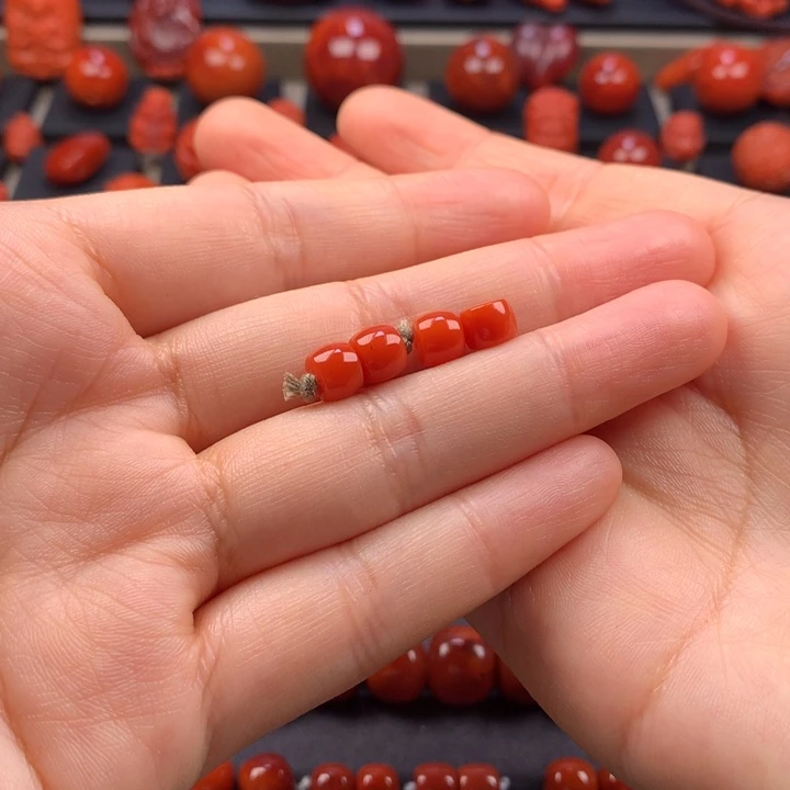 H***】南红玛瑙未镶嵌直切6MM+