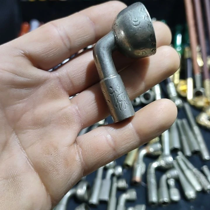 旱烟袋配件单个白铜锅