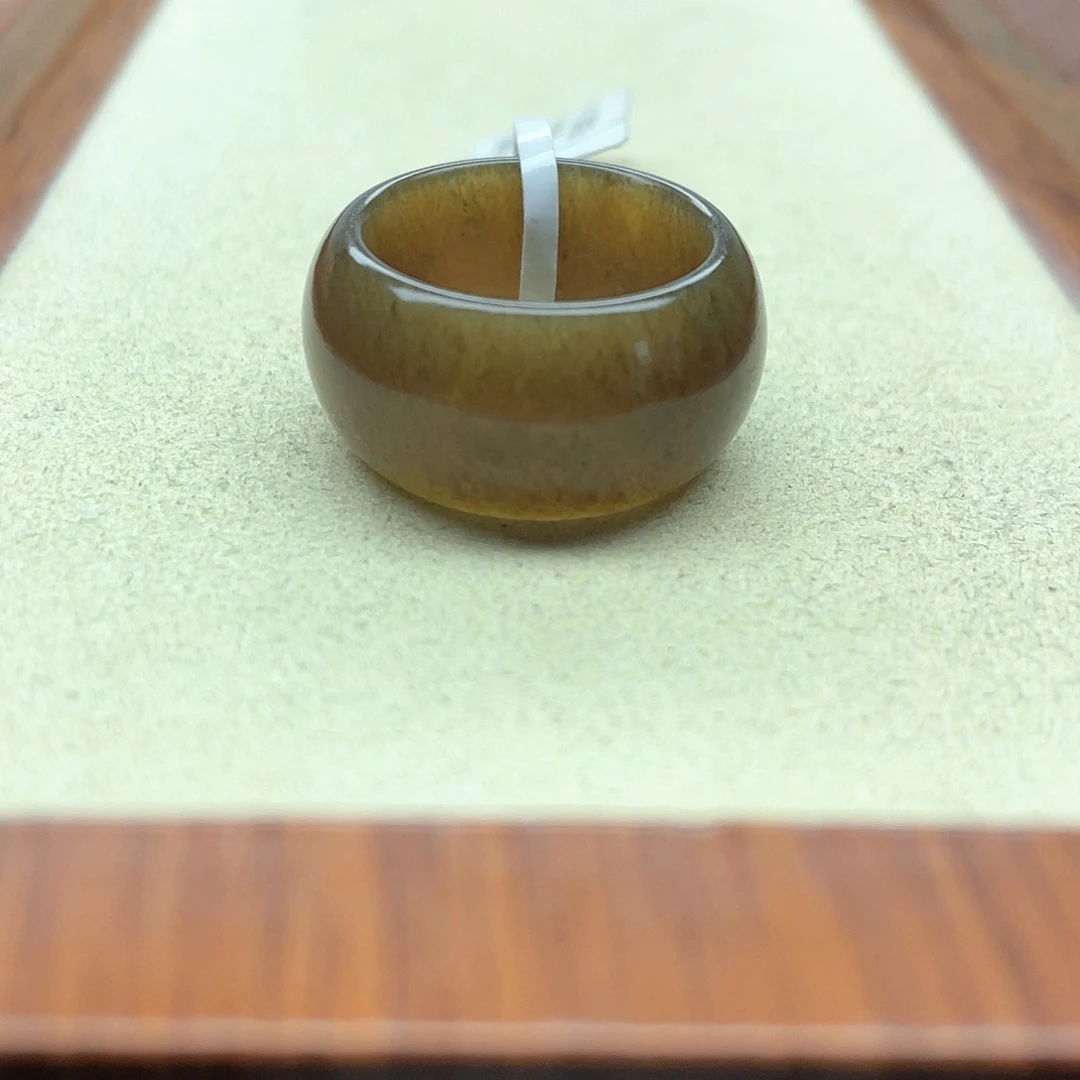 未镶嵌戒指和田玉101红糖轮胎16号