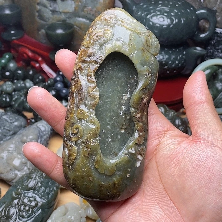 和田玉未镶嵌挂件