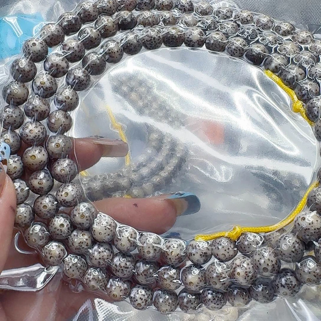 星月菩提手串313王者奶奶灰星月菩提8圆108