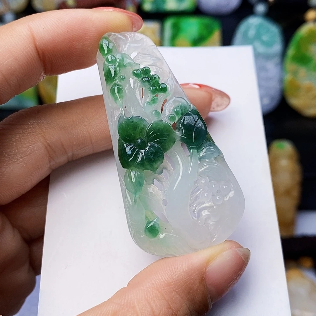 定制翡翠未镶嵌翡翠Ａ货一物一证